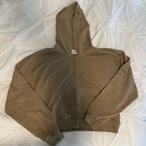 TNA boyfriend fleece camel color